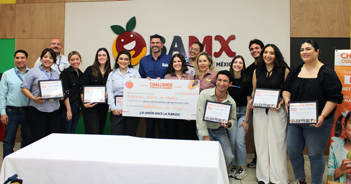 Más de seis toneladas de frijol logra Banco de Alimentos con “Challenge contra el Hambre” Más de seis toneladas de frijol logra Banco de Alimentos con “Challenge contra el Hambre”