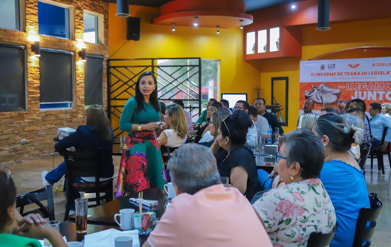 Informar es rendir cuentas del trabajo que hemos realizado: Natalia Rivera. Presenta III Informe de Trabajo legislativo a municipios.