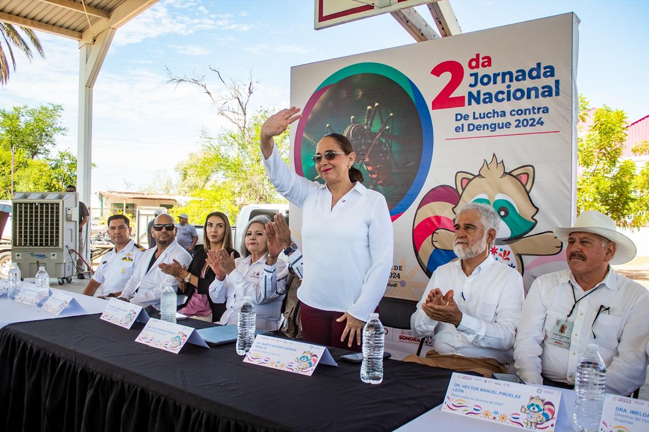 Inicia Primera Jornada Nacional de Salud Pública 2024 y arranque de la Jornada contra el Dengue en San José de Guaymas