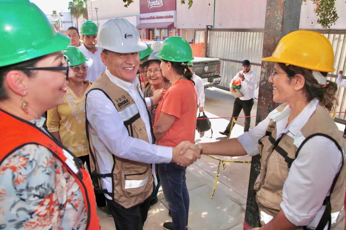 Supervisa Gobernador Durazo 75% de avance del Mercado Municipal