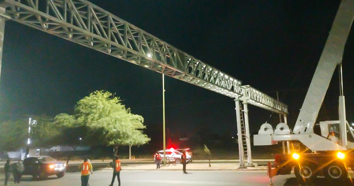 Avanza Ayuntamiento de Hermosillo con instalación de arcos de seguridad vial