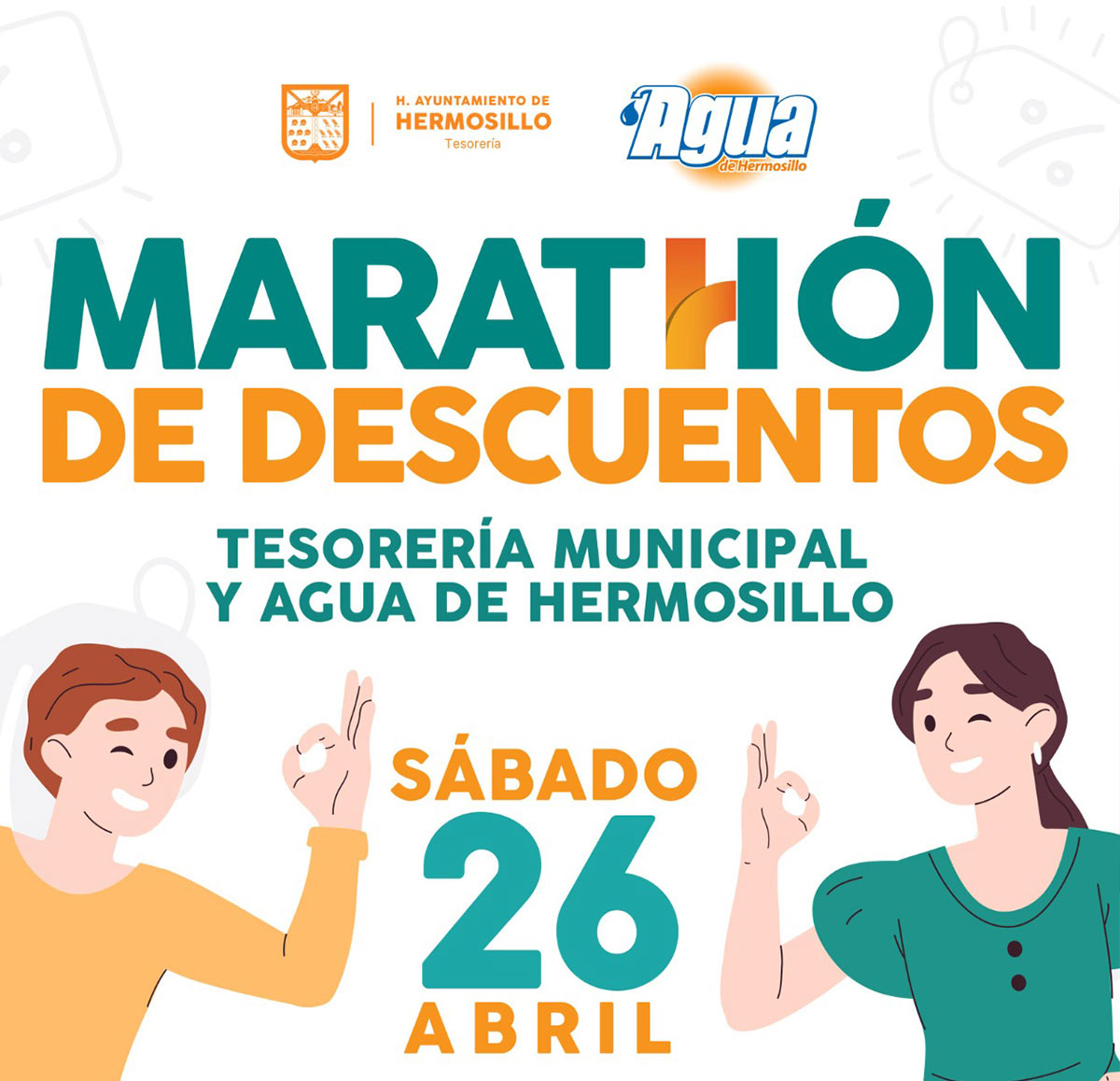 Aprovecha el “Maratón de Descuentos” de Tesorería Municipal este sábado 26 de abril