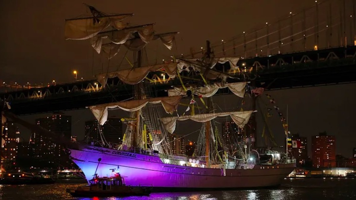 ¿Por qué el buque Cuauhtémoc de la Marina chocó contra el puente de Brooklyn? Esta pudo ser la causa ¿Por qué el buque Cuauhtémoc de la Marina chocó contra el puente de Brooklyn? Esta pudo ser la causa