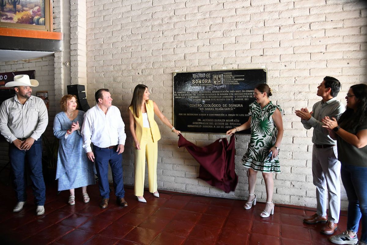 Honra Gobernador Durazo legado del Dr. Samuel Ocaña con nombramiento del Centro Ecológico