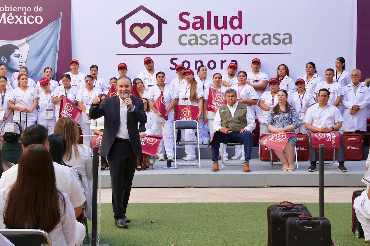 Gobernador Durazo y Presidenta Sheinbaum arrancan programa “Salud Casa por Casa” en beneficio de más de 330 mil sonorenses