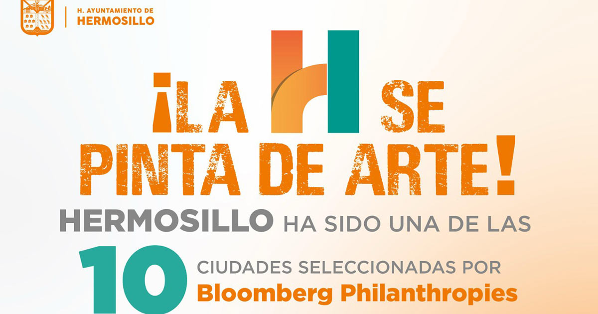 Anuncia Toño Astiazarán premio internacional de Bloomberg Philanthropies para revitalizar con arte urbano las calles del centro