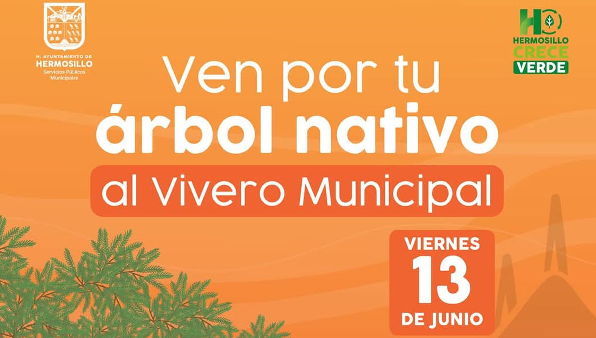 Donará Vivero Municipal más arbolitos nativos este viernes 13