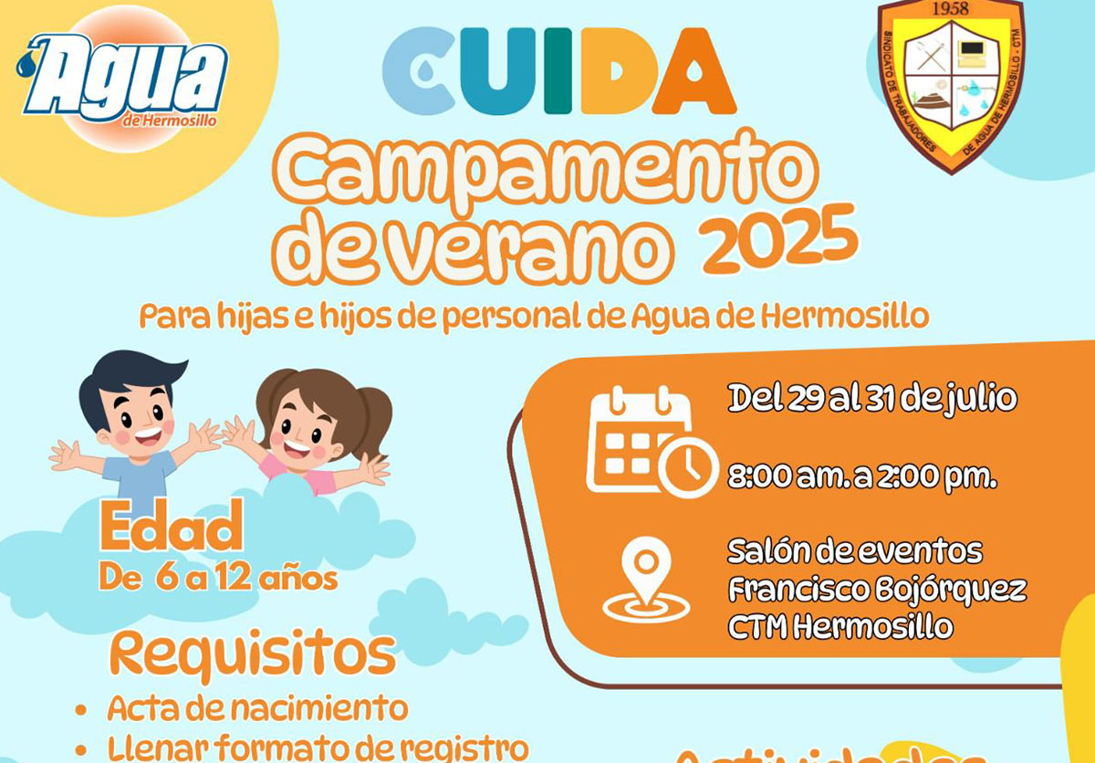 Este verano, niñas y niños vivirán el Campamento CUIDA 2025 Este verano, niñas y niños vivirán el Campamento CUIDA 2025
