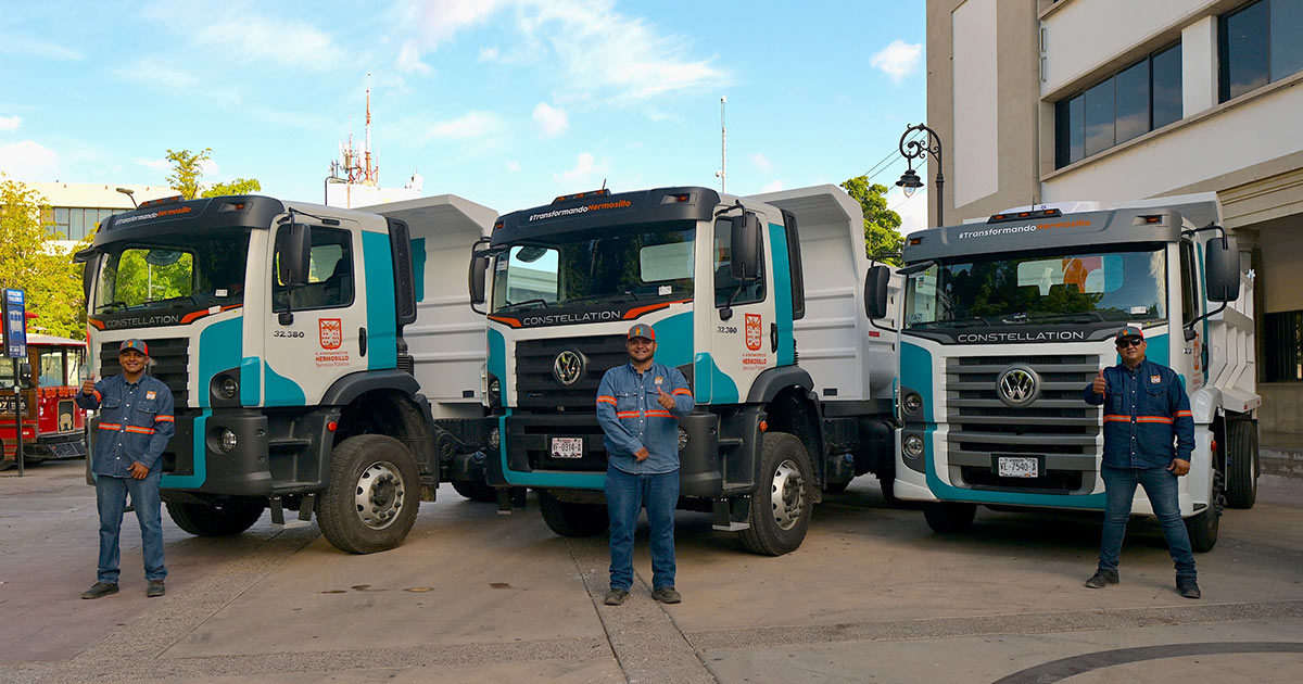 Toño Astiazarán duplica flotilla de volteos para fortalecer la sanidad y limpieza en la ciudad Toño Astiazarán duplica flotilla de volteos para fortalecer la sanidad y limpieza en la ciudad