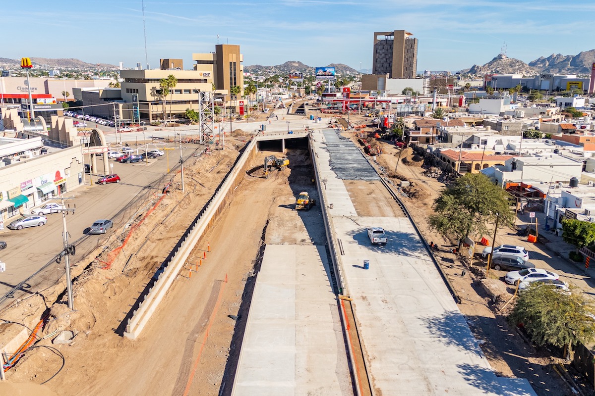 Paso a desnivel Colosio–Solidaridad presenta un avance del 80% Paso a desnivel Colosio–Solidaridad presenta un avance del 80%
