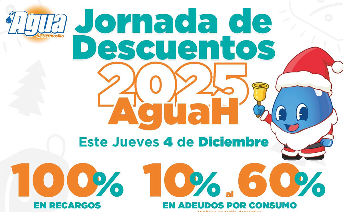 Realizará Agua de Hermosillo Jornada de Descuentos en la colonia Norberto Ortega