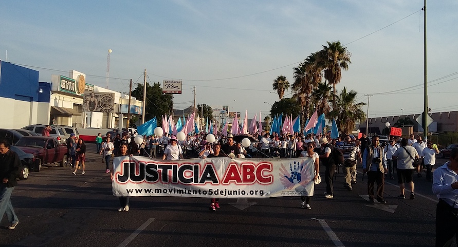 Realizan marcha a ocho años de la tragedia en la guardería ABC
