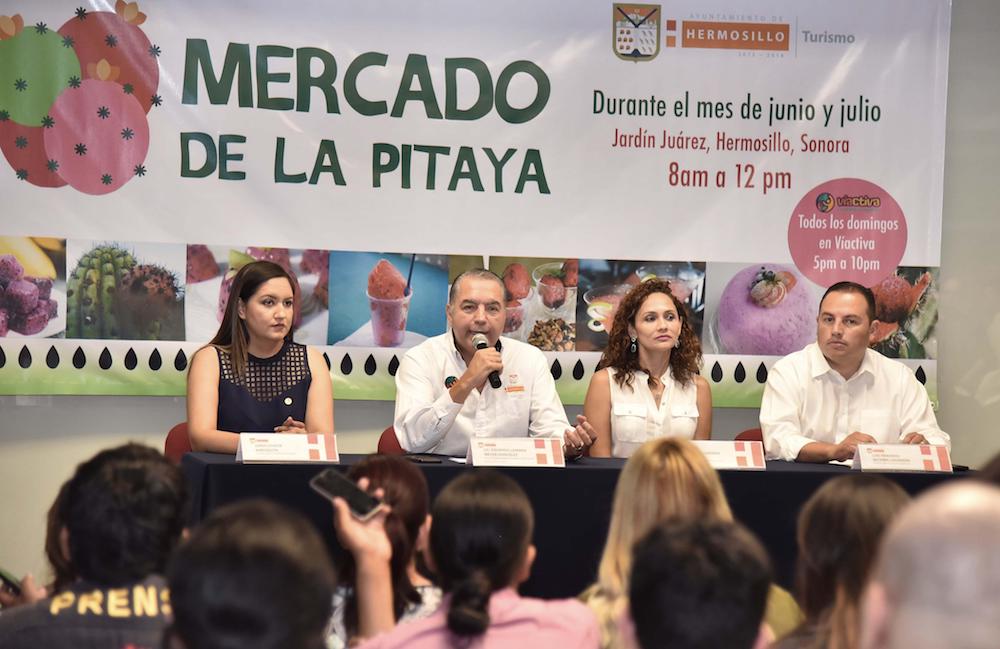 Anuncian Mercado de la Pitahaya en el Jardín Juárez