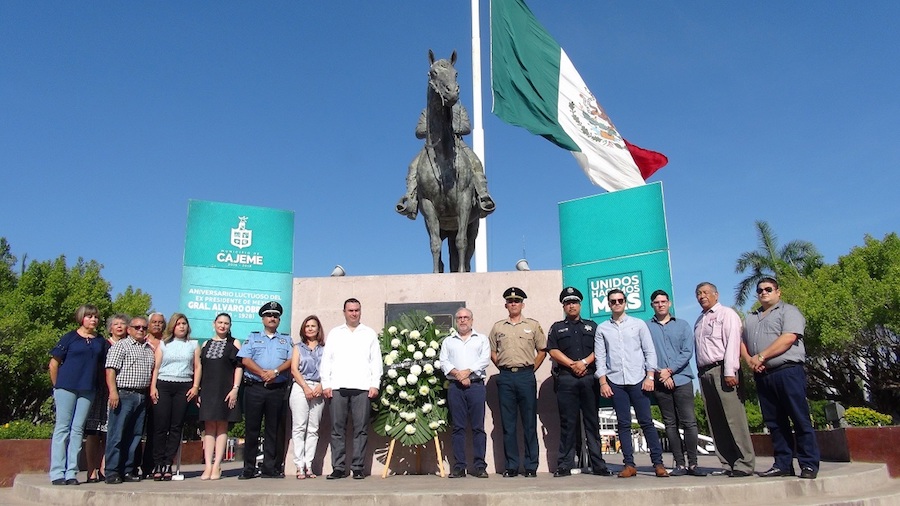 Conmemora Ayuntamiento 89 Aniversario luctuoso del General Álvaro Obregón
