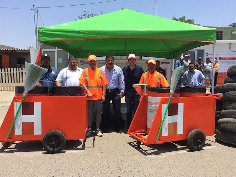Recolecta Servicios Públicos  350 neumáticos en Llantatón de Bahía de Kino
