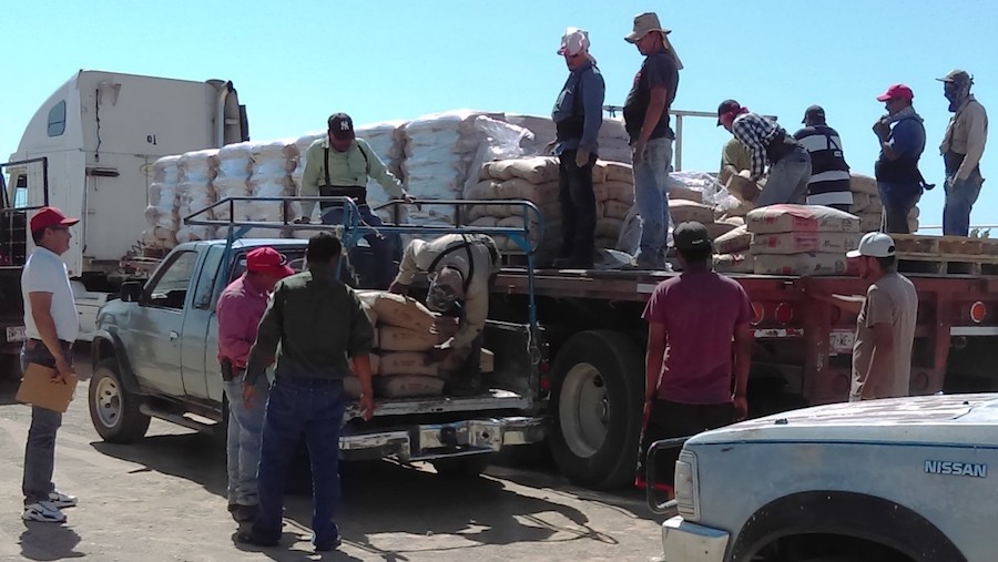 Benefician a más familias de la «Y Griega» y «Siempre Viva» con cementos y tinacos