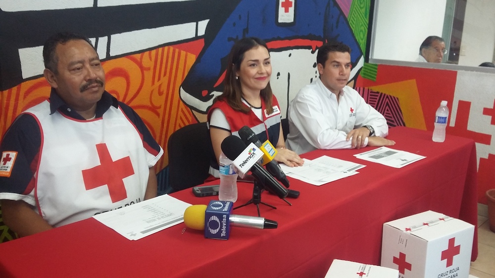 Instala la Cruz Roja Centro de Acopio para Alimentos