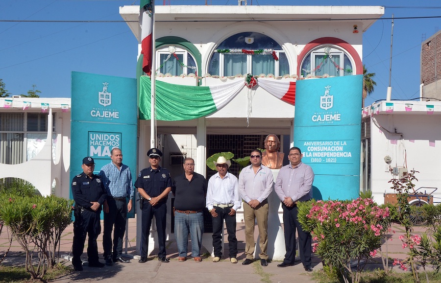 Conmemora Ayuntamiento de Cajeme 196 aniversario de la Consumación de la Independencia