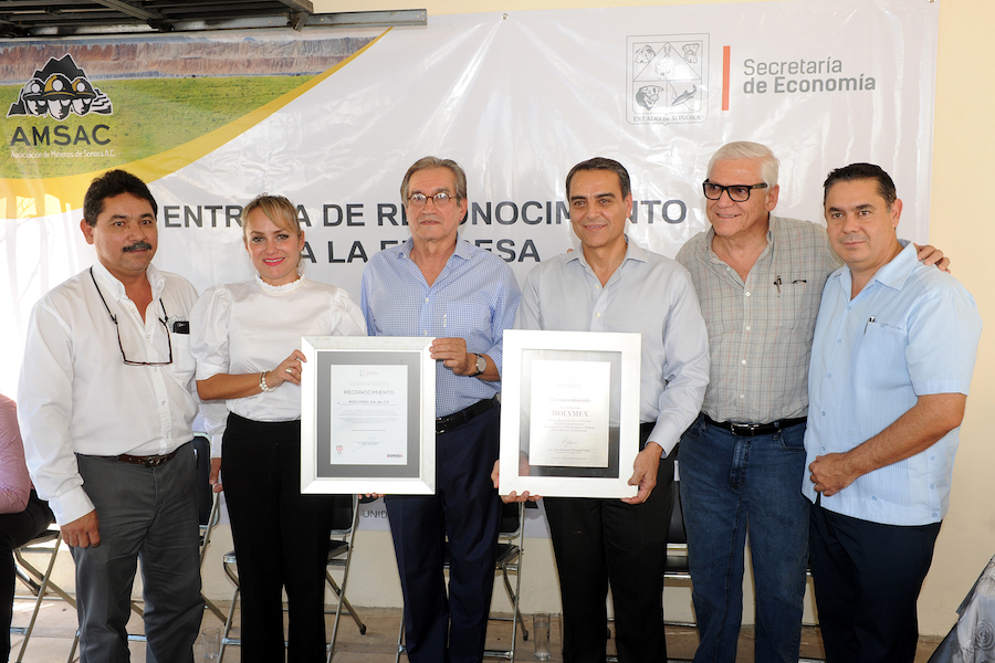 Reconoce Secretaría de Economía a empresa Molymex por buenas prácticas ambientales Reconoce Secretaría de Economía a empresa Molymex por buenas prácticas ambientales