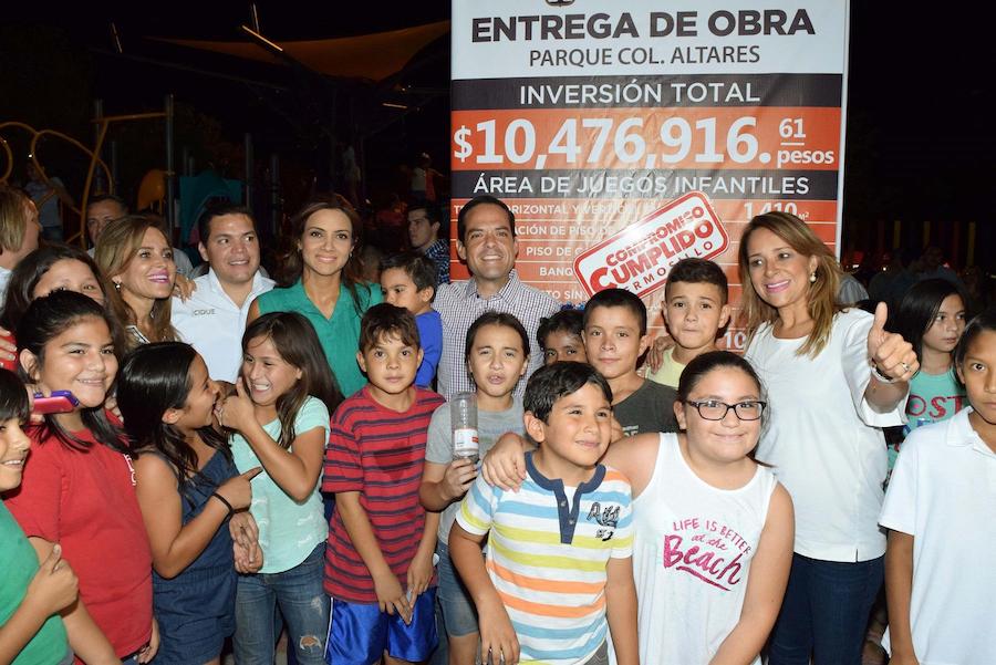 Inaugura Maloro Acosta transformación de parque en colonia Altares