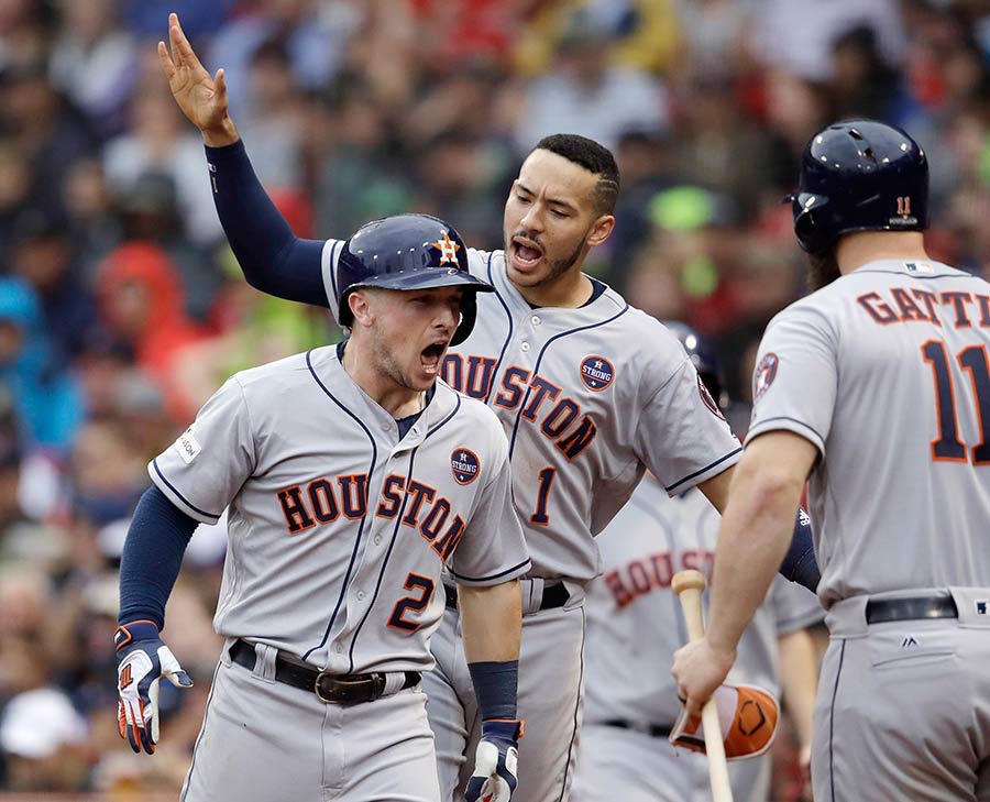 Astros se instalan en la Serie de Campeonato de la Liga Americana Astros se instalan en la Serie de Campeonato de la Liga Americana
