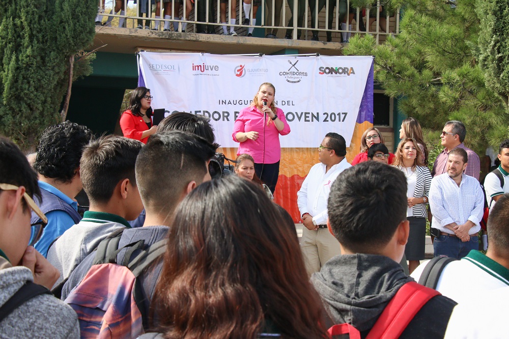 Instala ISJuventud comedor en Conalep Nogales