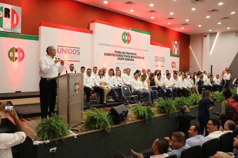 Rinden protesta 72 dirigentes municipales CNOP en Sonora