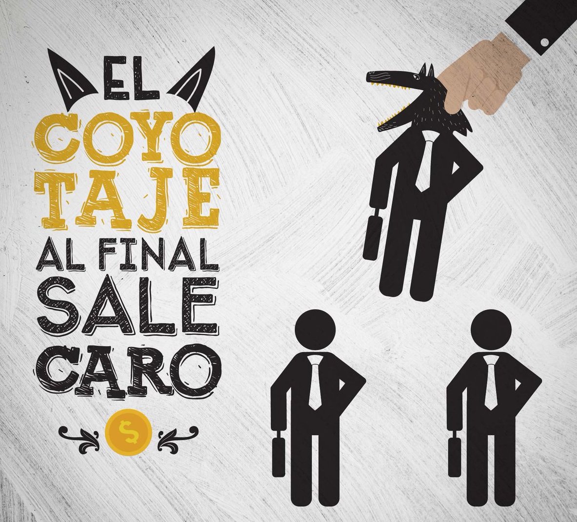 El gobierno auspicia el coyotaje ¡Es corrupción que paga el afectado!