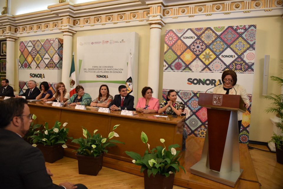 Firma IEE Sonora convenio para creación de Observatorio de Participación Política de las Mujeres