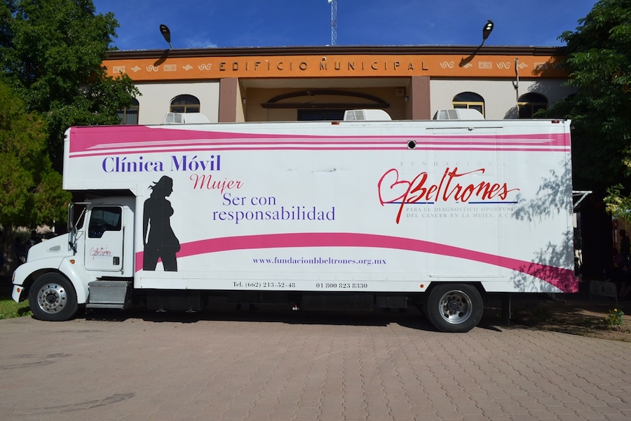 Instalan Clínica Móvil de la Fundación Beltrones para detección de cáncer