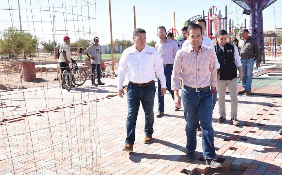 Supervisa Maloro Acosta obra en Parque de Pueblitos