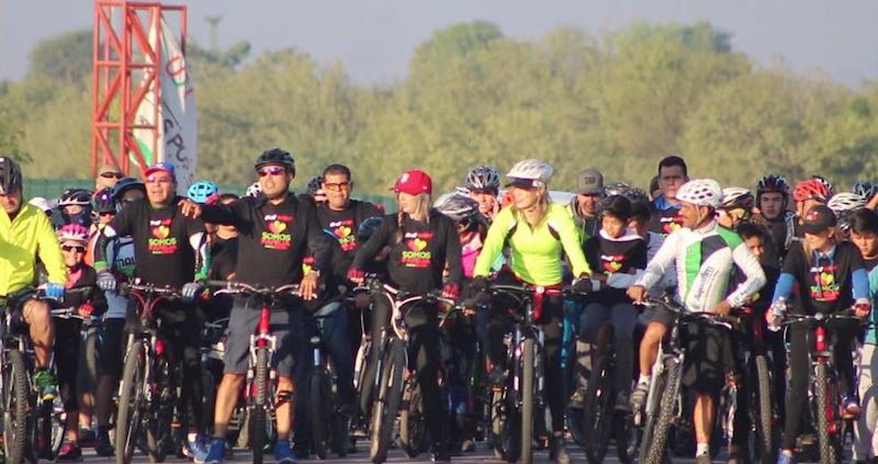 Todo un éxito la 2da. Edición del paseo ciclista Ruta Río Yaqui, Somos Familia: Omar Guillén