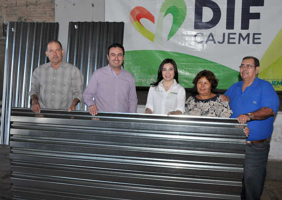 Beneficia DIF Cajeme con láminas galvanizadas a familias de esperanza Beneficia DIF Cajeme con láminas galvanizadas a familias de esperanza