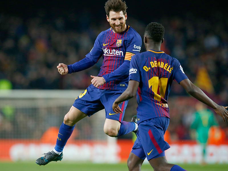 Suárez, Messi y Coutinho se dan un festín Suárez, Messi y Coutinho se dan un festín