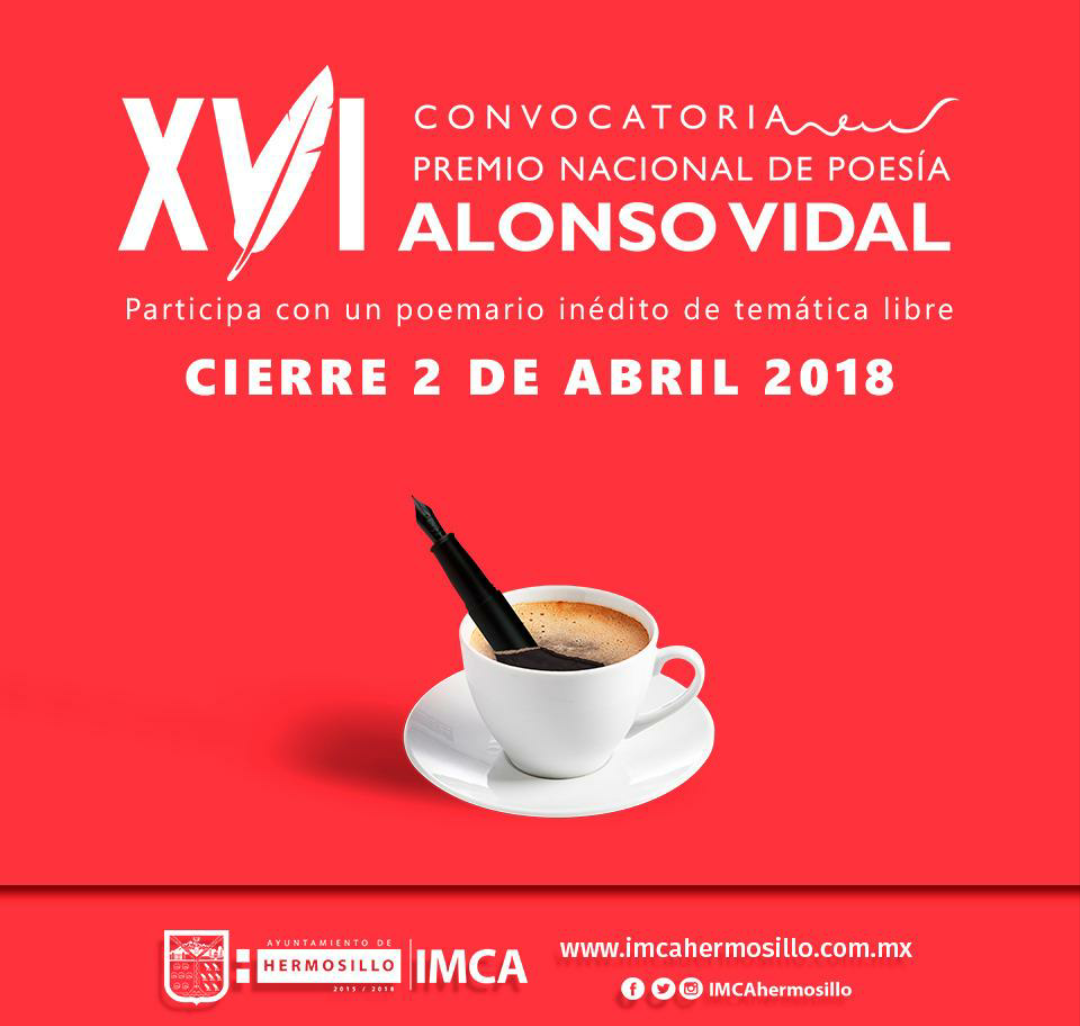 Reiteran invitación a participar en el XV Premio Nacional de Poesía Alonso Vidal