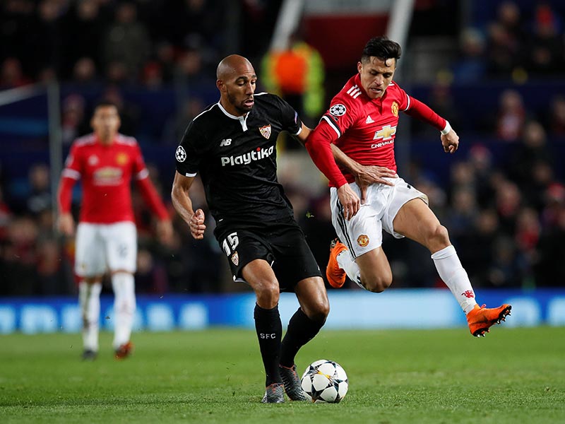 Sevilla vive un sueño ante el Manchester United