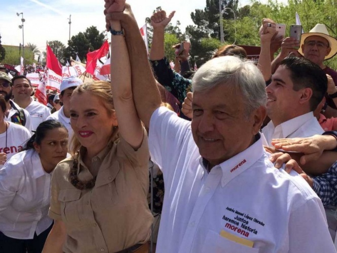 AMLO arranca su primer acto de campaña en Chihuahua
