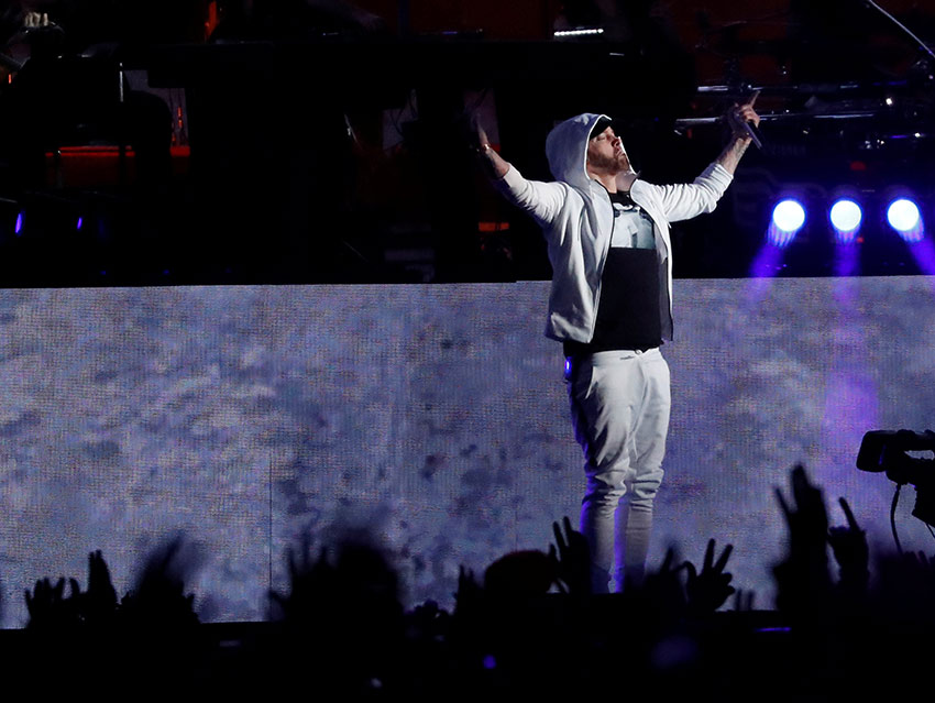 Eminem arrasa en Coachella, con Dr. Dre y 50 Cent
