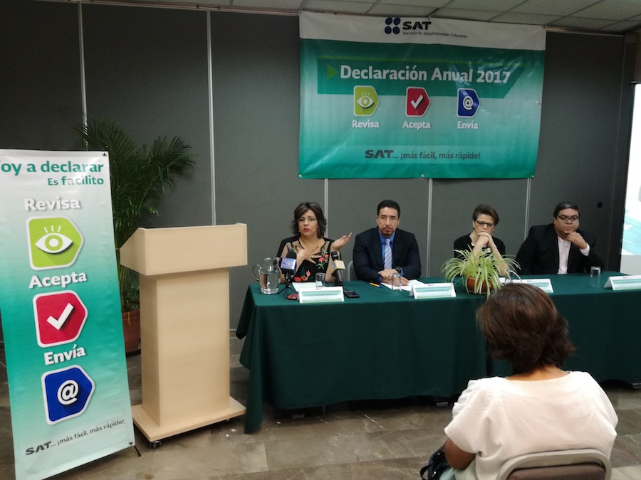 Abril mes de la declaración anual: SAT