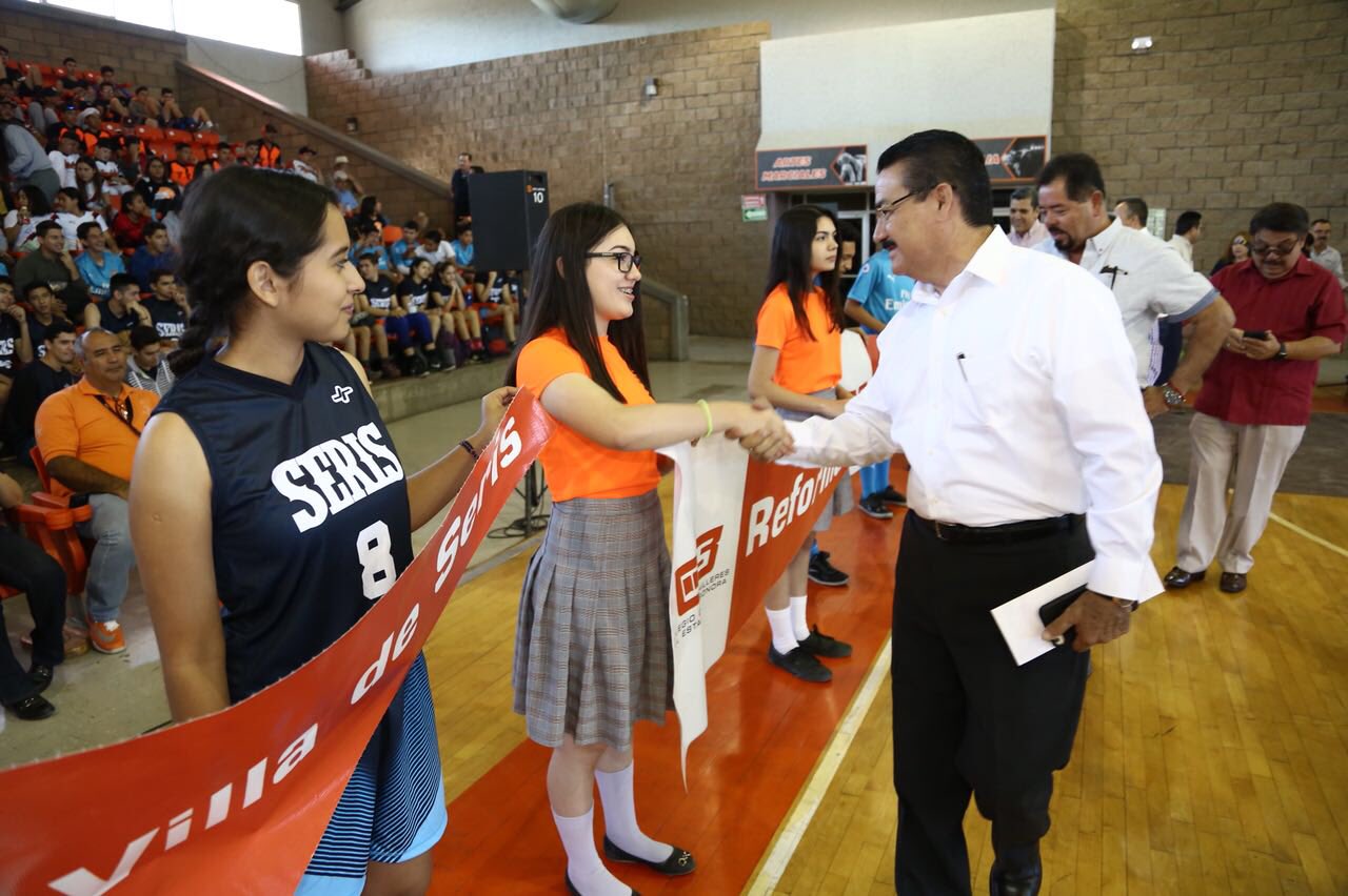 Inaugura José Víctor Guerrero los Juegos Deportivos Estudiantiles “COBACHADA” estatal 2017-2018