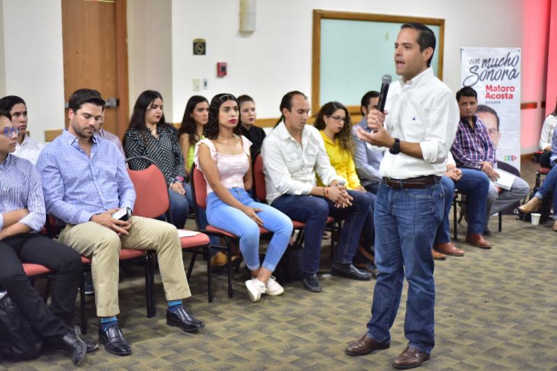 Buscaremos apoyar a 20 mil jóvenes emprendedores sonorenses: Maloro Acosta