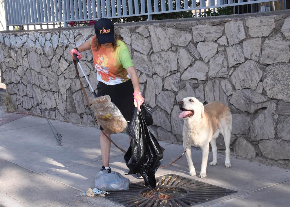 Participa Presidenta Municipal en el movimiento Plogging HMO