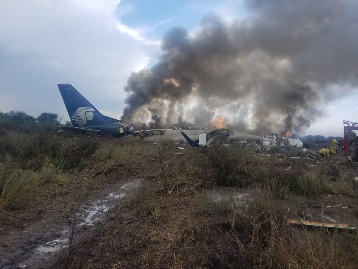 Aeroméxico verifica reporte de desplome de avión en Durango