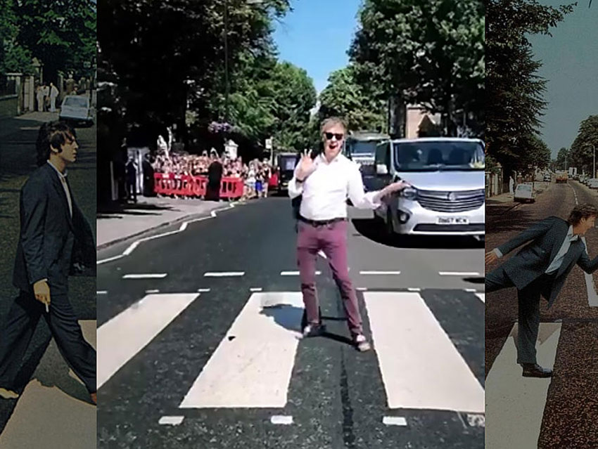 Y 49 años después, McCartney vuelve a cruzar Abbey Road