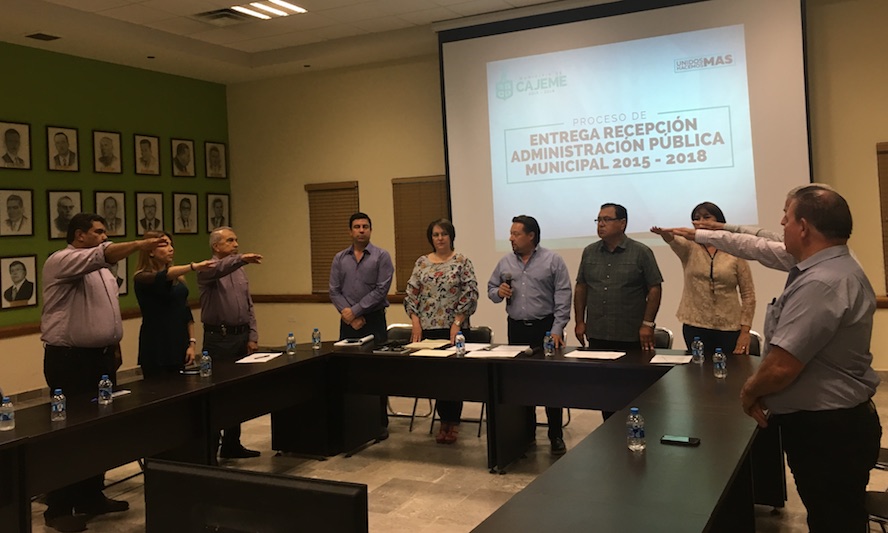Se instala comisión mixta del proceso entrega-recepción en Cajeme