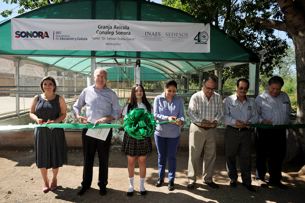 Inaugura CONALEP Granja Avícola en plantel Hermosillo I