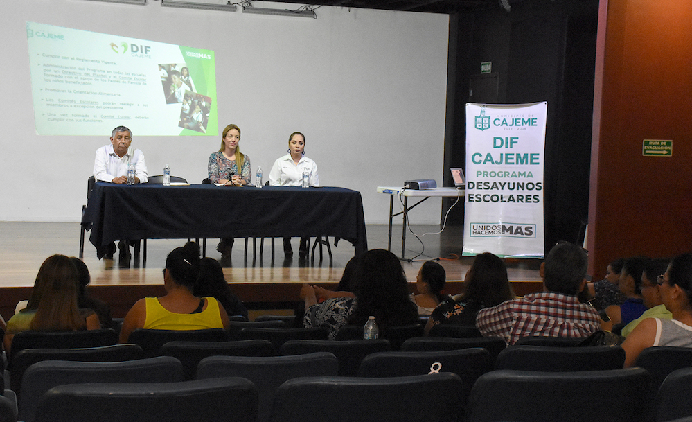 Sostiene DIF Cajeme reunión con comités de desayunos escolares
