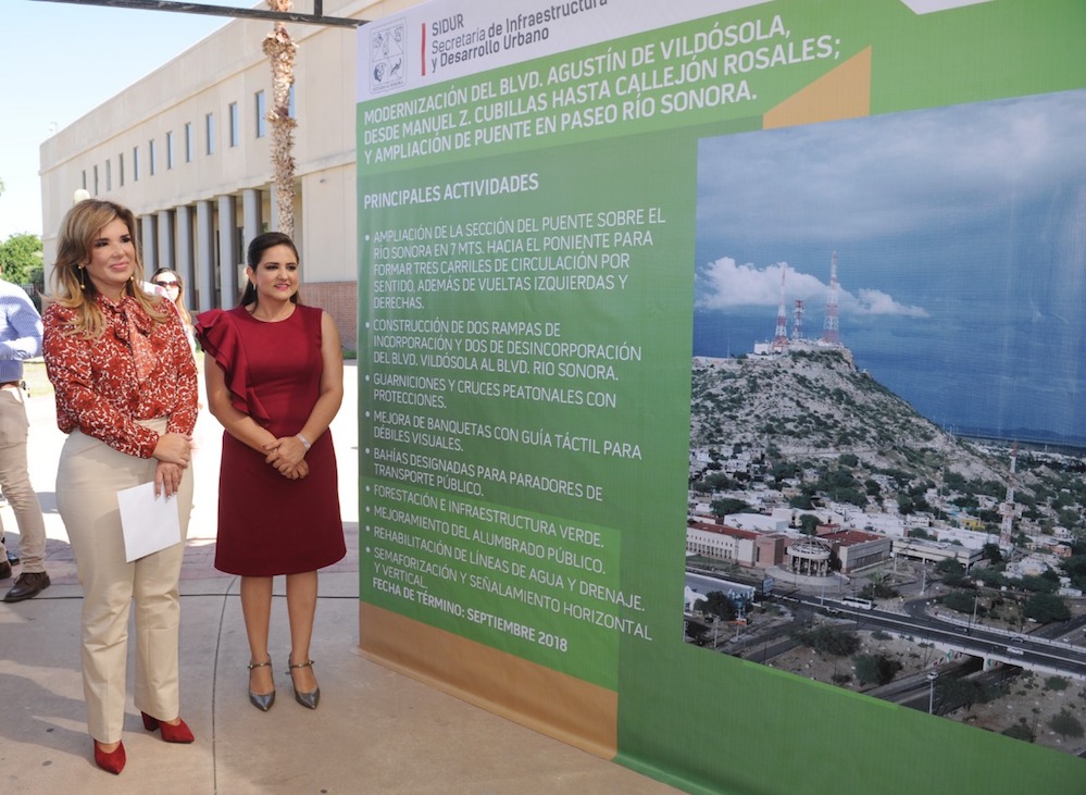 Inaugura Gobernadora modernización de bulevar Vildósola y puente Trébol