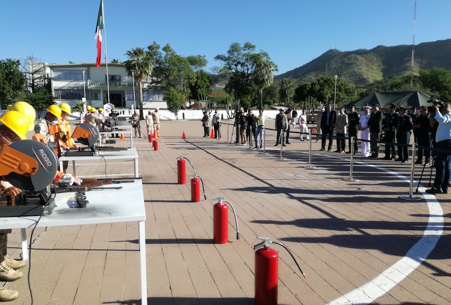 Inician proceso de destrucción masiva de armamento