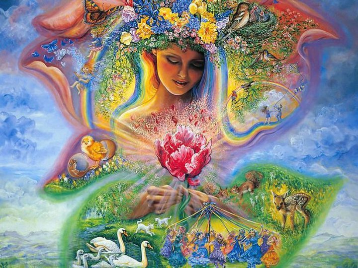 Mujer corazón de la tierra
